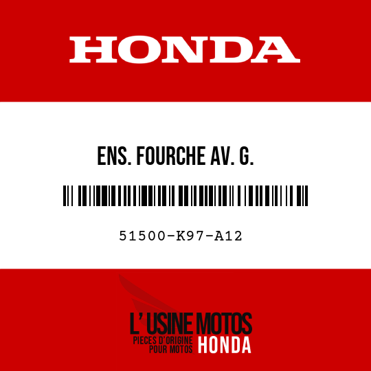 image de 51500-K97-A12 ENS. FOURCHE AV. G.