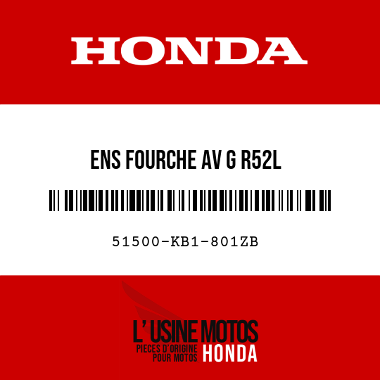 image de 51500-KB1-801ZB ENS FOURCHE AV G R52L 