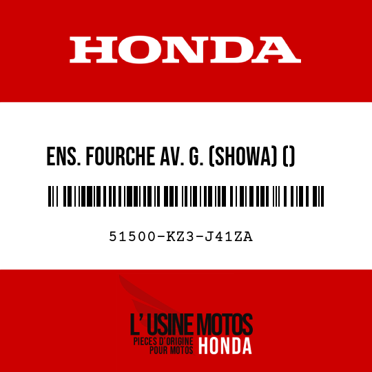 image de 51500-KZ3-J41ZA ENS. FOURCHE AV. G. (SHOWA) () TNATURAL 