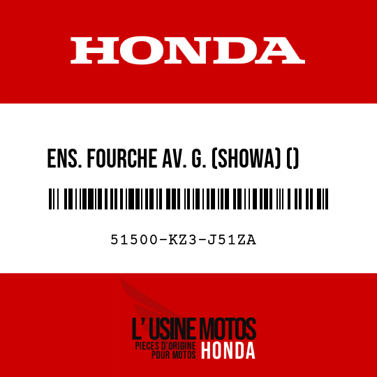 image de 51500-KZ3-J51ZA ENS. FOURCHE AV. G. (SHOWA) () TNATURAL 