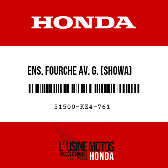 image de 51500-KZ4-761 ENS. FOURCHE AV. G. (SHOWA)