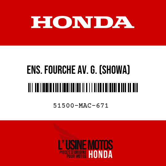 image de 51500-MAC-671 ENS. FOURCHE AV. G. (SHOWA)