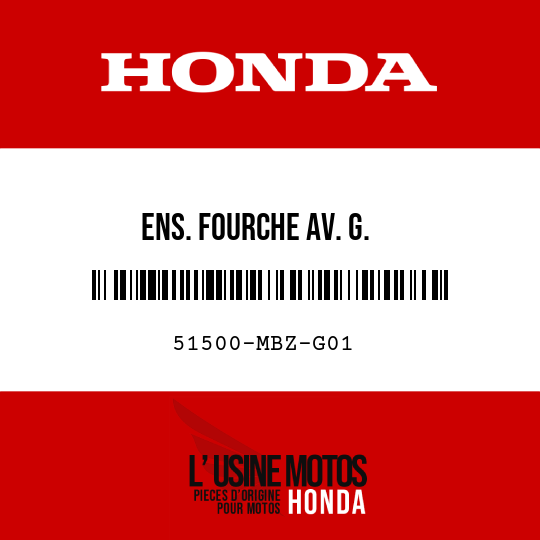 image de 51500-MBZ-G01 ENS. FOURCHE AV. G.