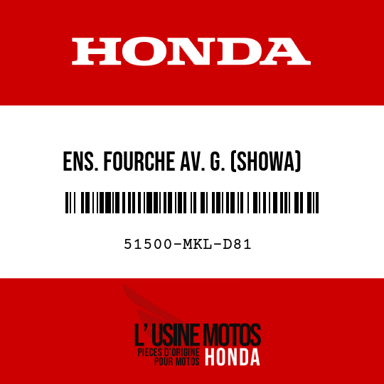 image de 51500-MKL-D81 ENS. FOURCHE AV. G. (SHOWA)