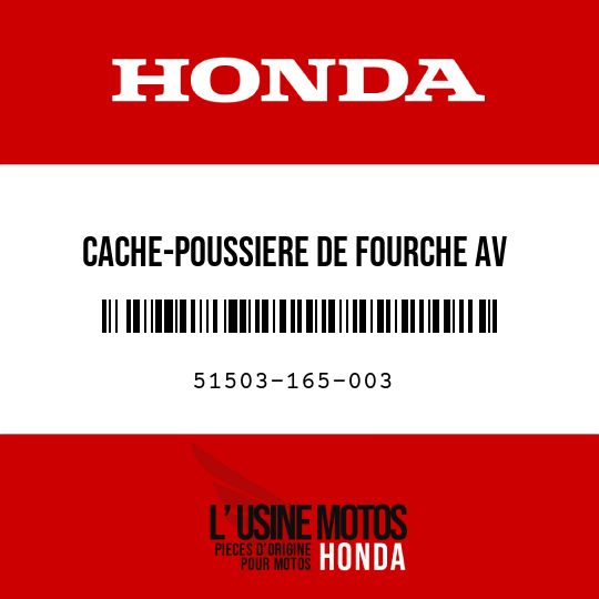 image de 51503-165-003 CACHE-POUSSIERE DE FOURCHE AV