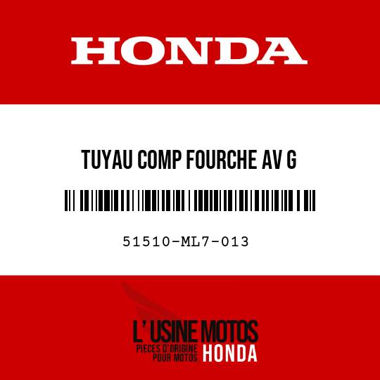 image de 51510-ML7-013 TUYAU COMP FOURCHE AV G