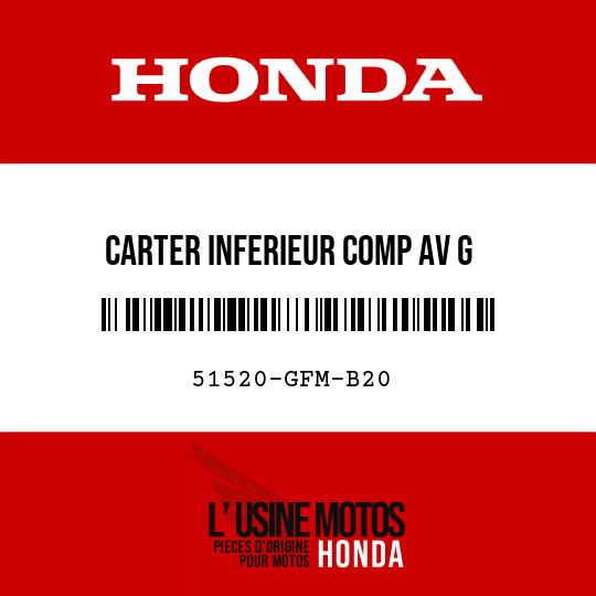 image de 51520-GFM-B20 CARTER INFERIEUR COMP AV G