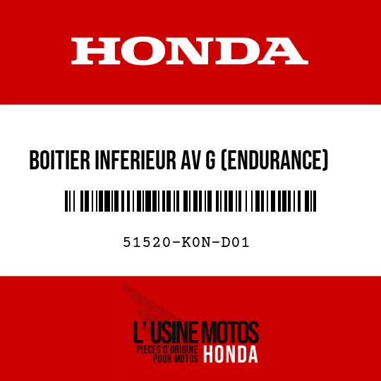 image de 51520-K0N-D01 BOITIER INFERIEUR AV G (ENDURANCE)
