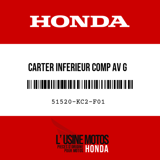 image de 51520-KC2-F01 CARTER INFERIEUR COMP AV G