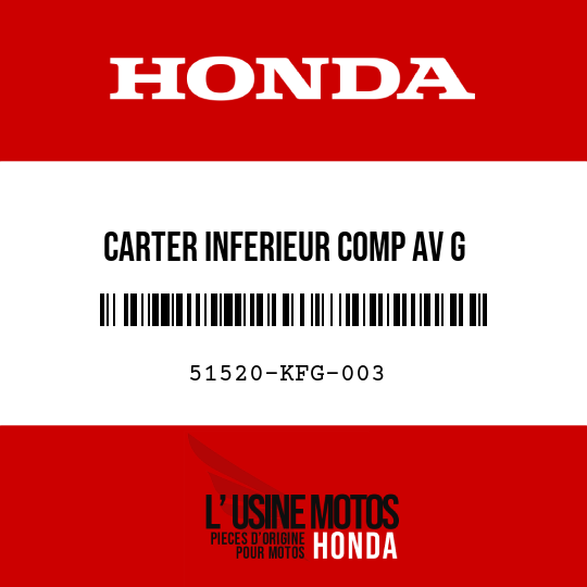 image de 51520-KFG-003 CARTER INFERIEUR COMP AV G