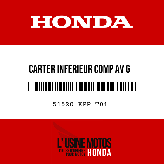 image de 51520-KPP-T01 CARTER INFERIEUR COMP AV G