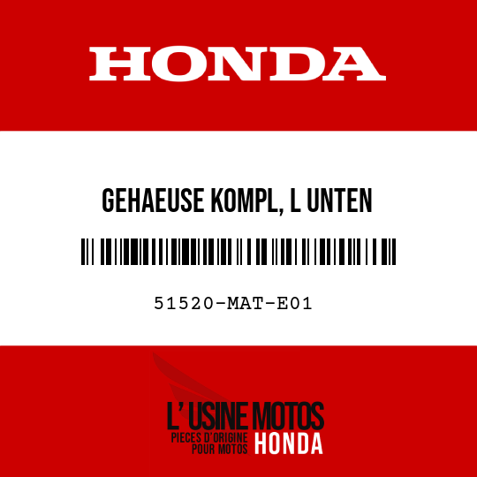 image de 51520-MAT-E01 GEHAEUSE KOMPL, L UNTEN