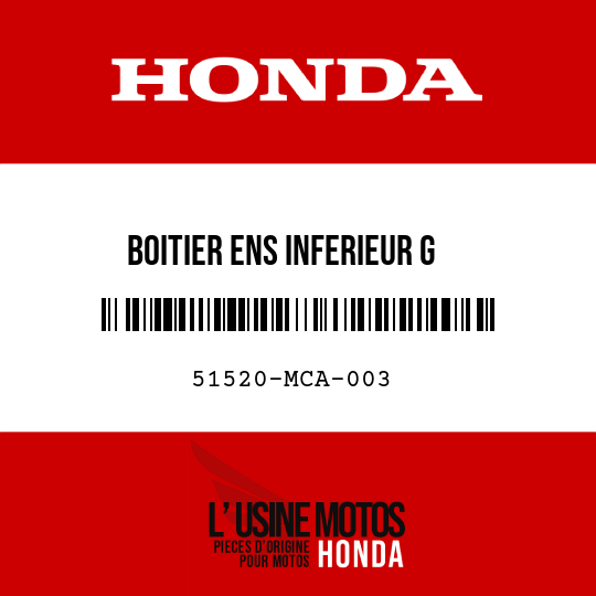 image de 51520-MCA-003 BOITIER ENS INFERIEUR G