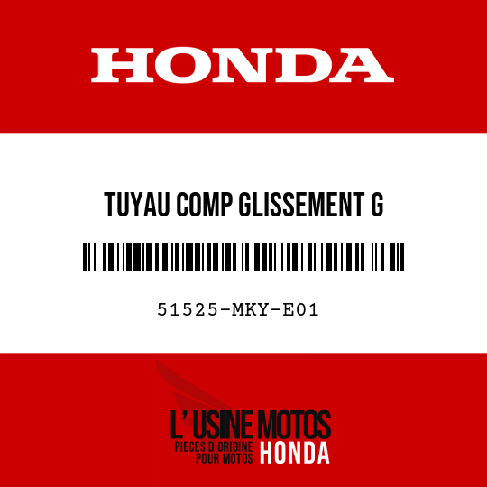 image de 51525-MKY-E01 TUYAU COMP GLISSEMENT G