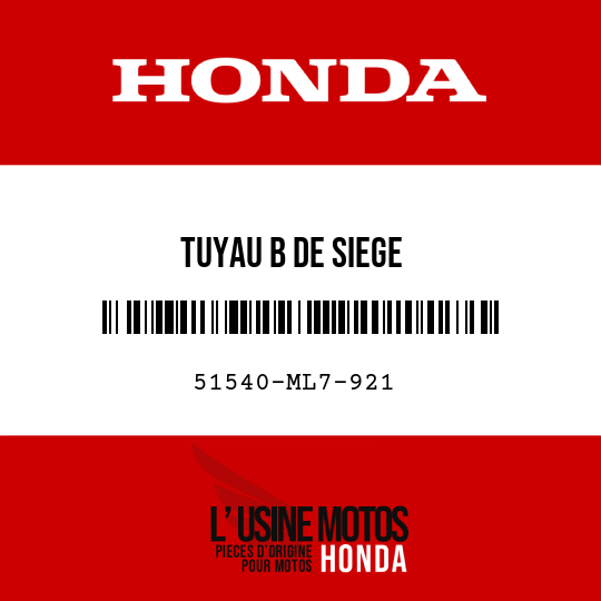 image de 51540-ML7-921 TUYAU B DE SIEGE