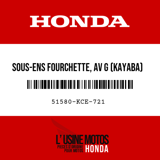 image de 51580-KCE-721 SOUS-ENS FOURCHETTE, AV G (KAYABA)