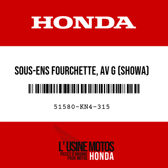 image de 51580-KN4-315 SOUS-ENS FOURCHETTE, AV G (SHOWA) ()