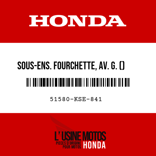 image de 51580-KSE-841 SOUS-ENS. FOURCHETTE, AV. G. ()