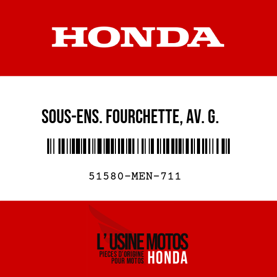 image de 51580-MEN-711 SOUS-ENS. FOURCHETTE, AV. G. (SHOWA)