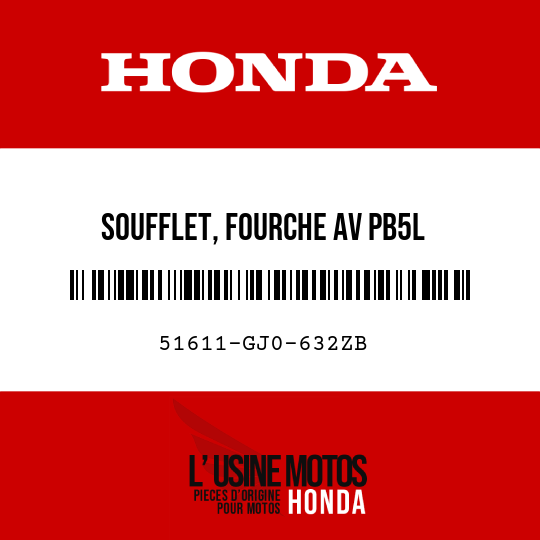 image de 51611-GJ0-632ZB SOUFFLET, FOURCHE AV PB5L 