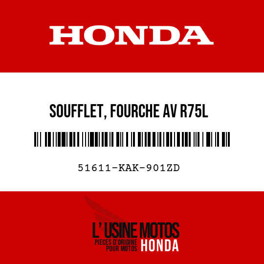 image de 51611-KAK-901ZD SOUFFLET, FOURCHE AV R75L 