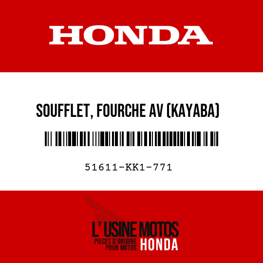 image de 51611-KK1-771 SOUFFLET, FOURCHE AV (KAYABA)