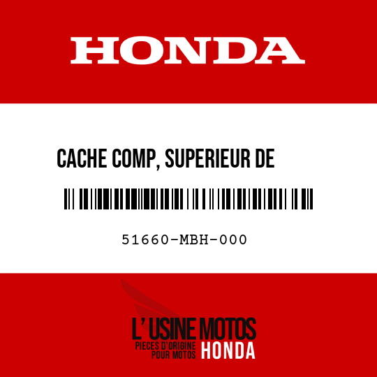 image de 51660-MBH-000 CACHE COMP, SUPERIEUR DE     FOURCHE AV G