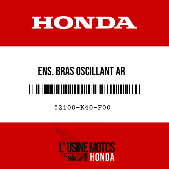 image de 52100-K40-F00 ENS. BRAS OSCILLANT AR