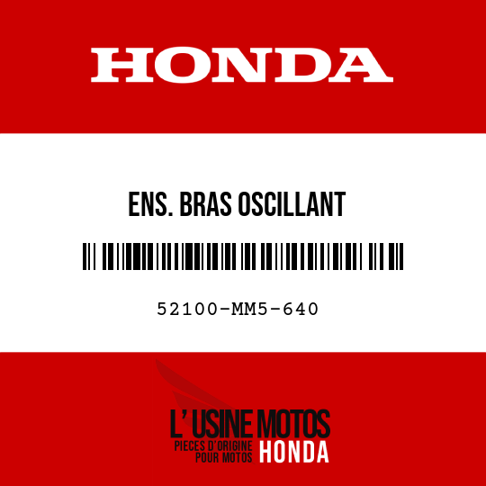 image de 52100-MM5-640 ENS. BRAS OSCILLANT