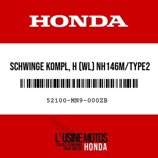 image de 52100-MN9-000ZB SCHWINGE KOMPL, H (WL) NH146M/TYPE2  (NH146M/TYPE2 AKKURATSILBERMETALLIC/TYP2)