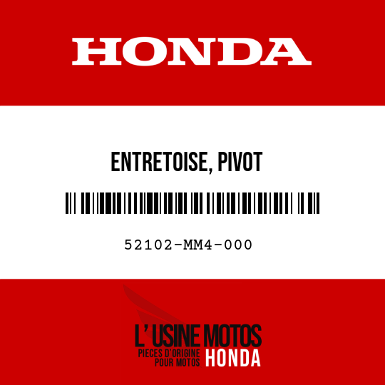 image de 52102-MM4-000 ENTRETOISE, PIVOT