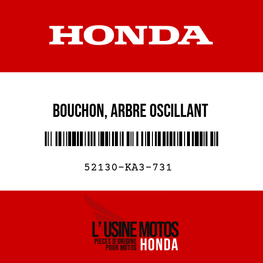 image de 52130-KA3-731 BOUCHON, ARBRE OSCILLANT