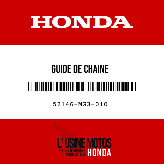 image de 52146-MG3-010 GUIDE DE CHAINE