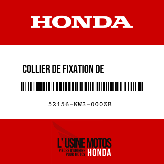 image de 52156-KW3-000ZB COLLIER DE FIXATION DE        COULISSANT NH146M 