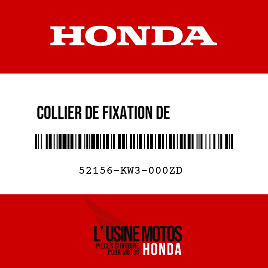 image de 52156-KW3-000ZD COLLIER DE FIXATION DE        COULISSANT NH206M 