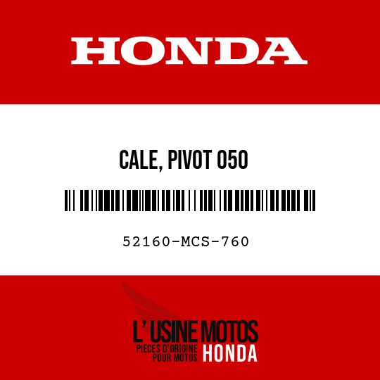 image de 52160-MCS-760 CALE, PIVOT 050