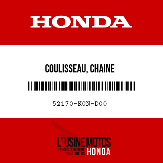 image de 52170-K0N-D00 COULISSEAU, CHAINE