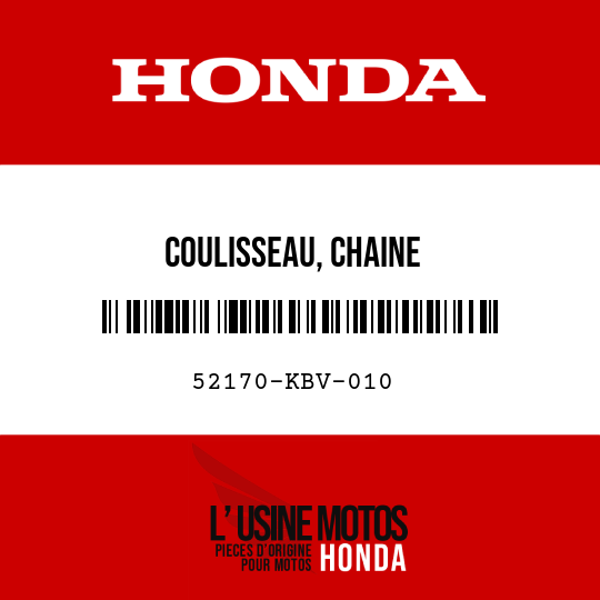 image de 52170-KBV-010 COULISSEAU, CHAINE