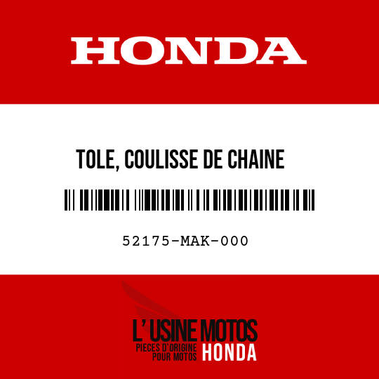 image de 52175-MAK-000 TOLE, COULISSE DE CHAINE