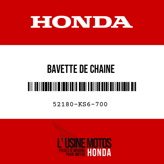 image de 52180-KS6-700 BAVETTE DE CHAINE