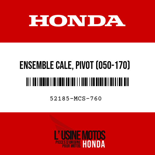image de 52185-MCS-760 ENSEMBLE CALE, PIVOT (050-170)