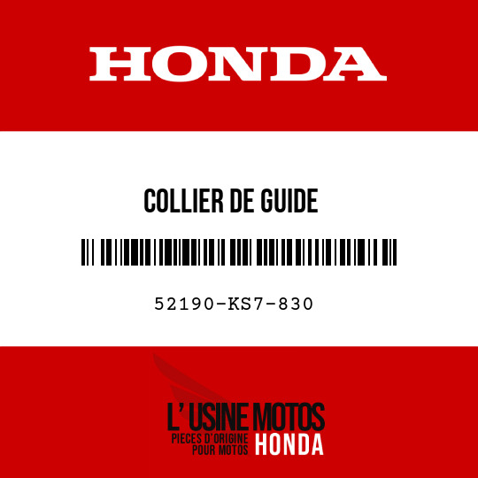 image de 52190-KS7-830 COLLIER DE GUIDE