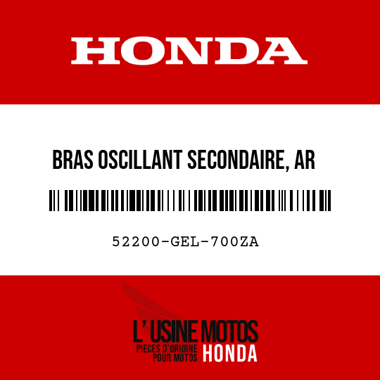 image de 52200-GEL-700ZA BRAS OSCILLANT SECONDAIRE, AR NH146M 