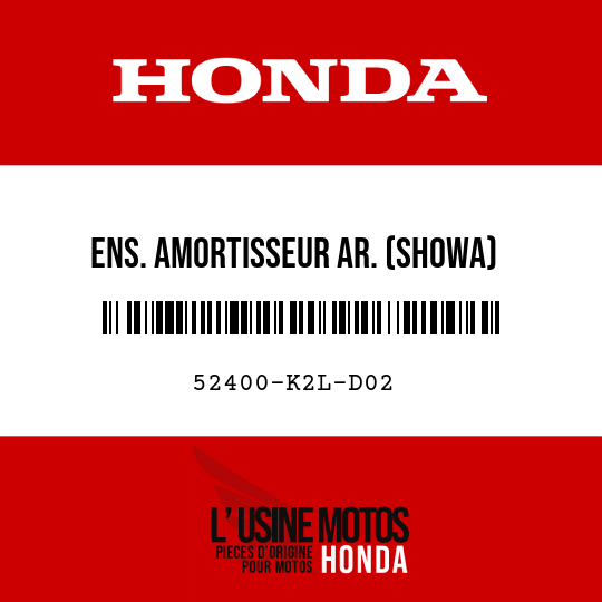 image de 52400-K2L-D02 ENS. AMORTISSEUR AR. (SHOWA)