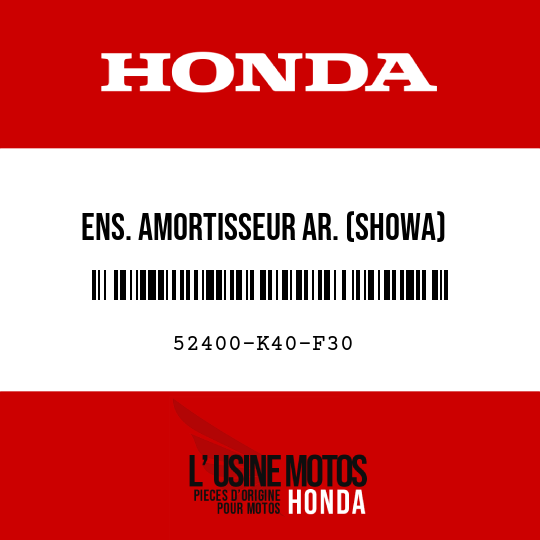image de 52400-K40-F30 ENS. AMORTISSEUR AR. (SHOWA)