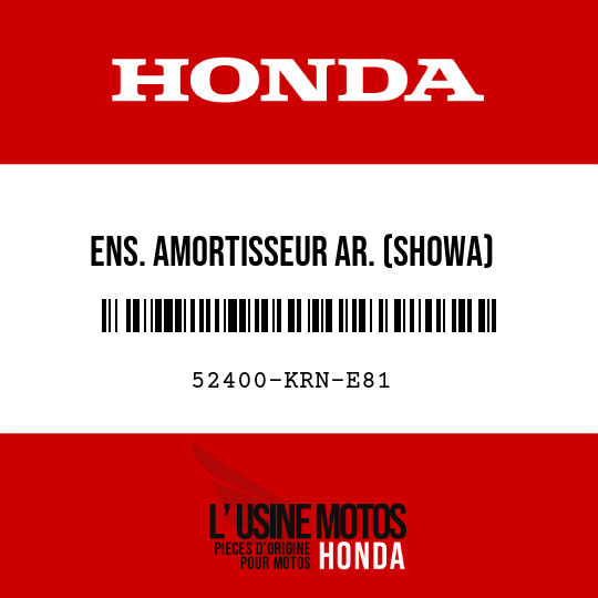 image de 52400-KRN-E81 ENS. AMORTISSEUR AR. (SHOWA)