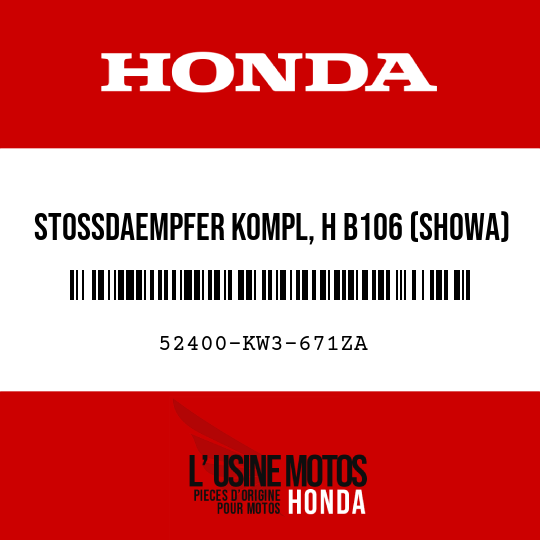image de 52400-KW3-671ZA STOSSDAEMPFER KOMPL, H B106 (SHOWA) (B106 CAPRIBLAU)