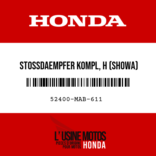 image de 52400-MAB-611 STOSSDAEMPFER KOMPL, H (SHOWA)