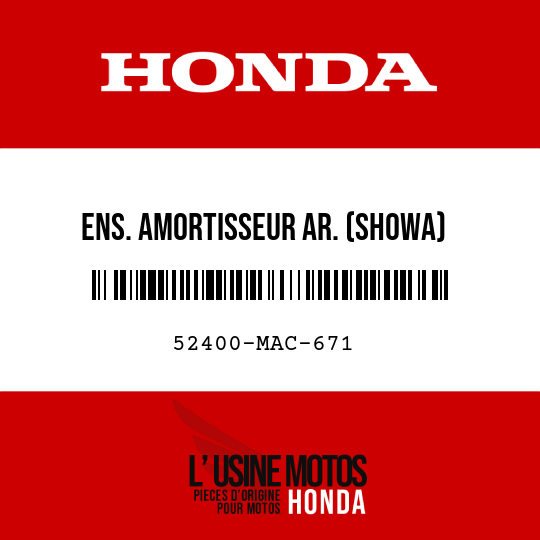 image de 52400-MAC-671 ENS. AMORTISSEUR AR. (SHOWA)