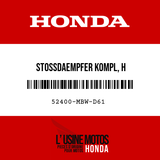 image de 52400-MBW-D61 STOSSDAEMPFER KOMPL, H